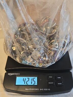 Mixed Jewelry Scrap & DIY Lot 4.2 lbs, Various Colors & Materials